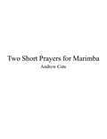 Two Short Prayers for Marimba